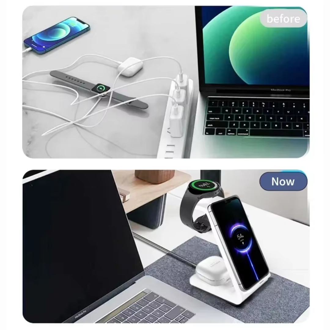 Universal 3-in-1 Wireless Charging Station