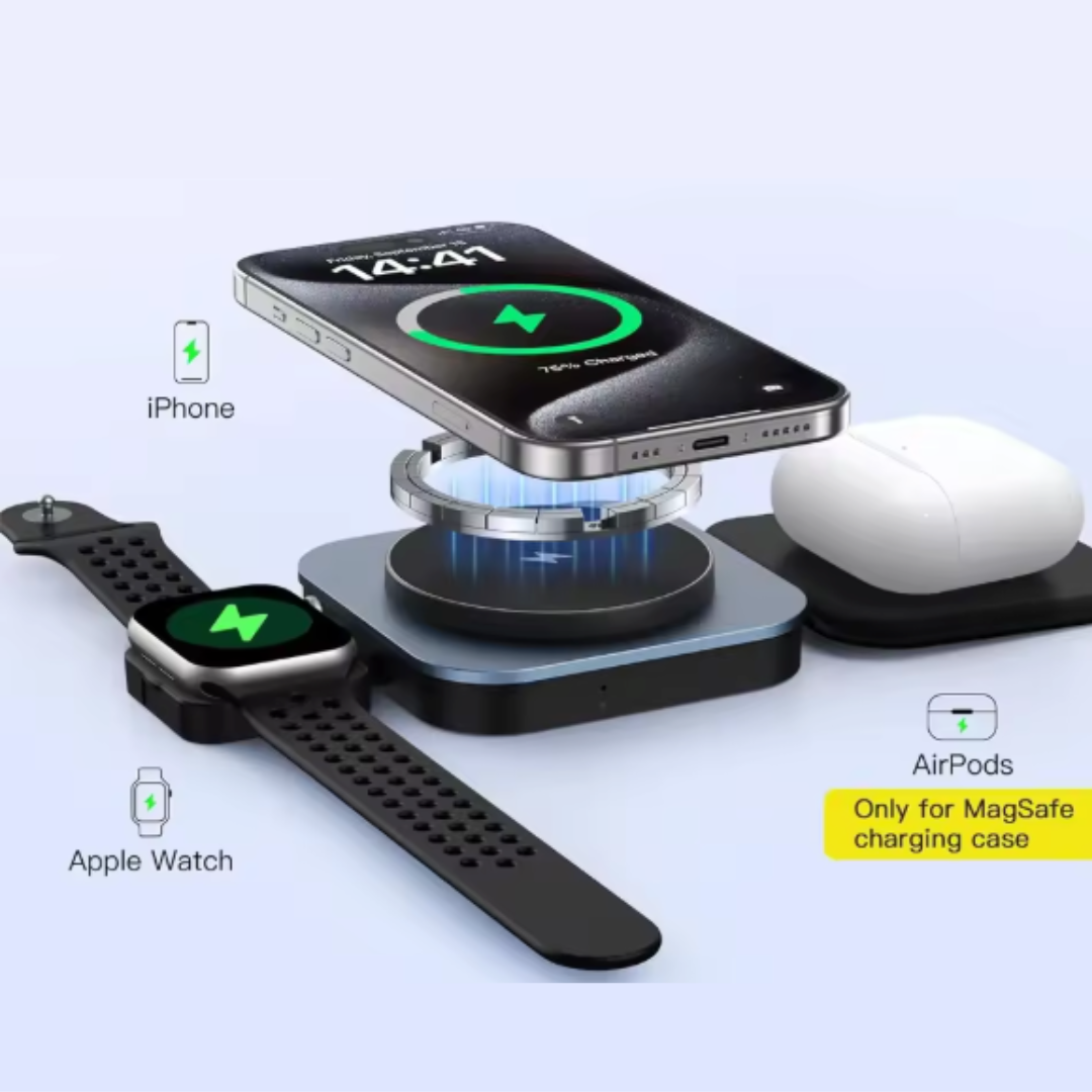 3-in-1 Foldable Wireless Charging Station